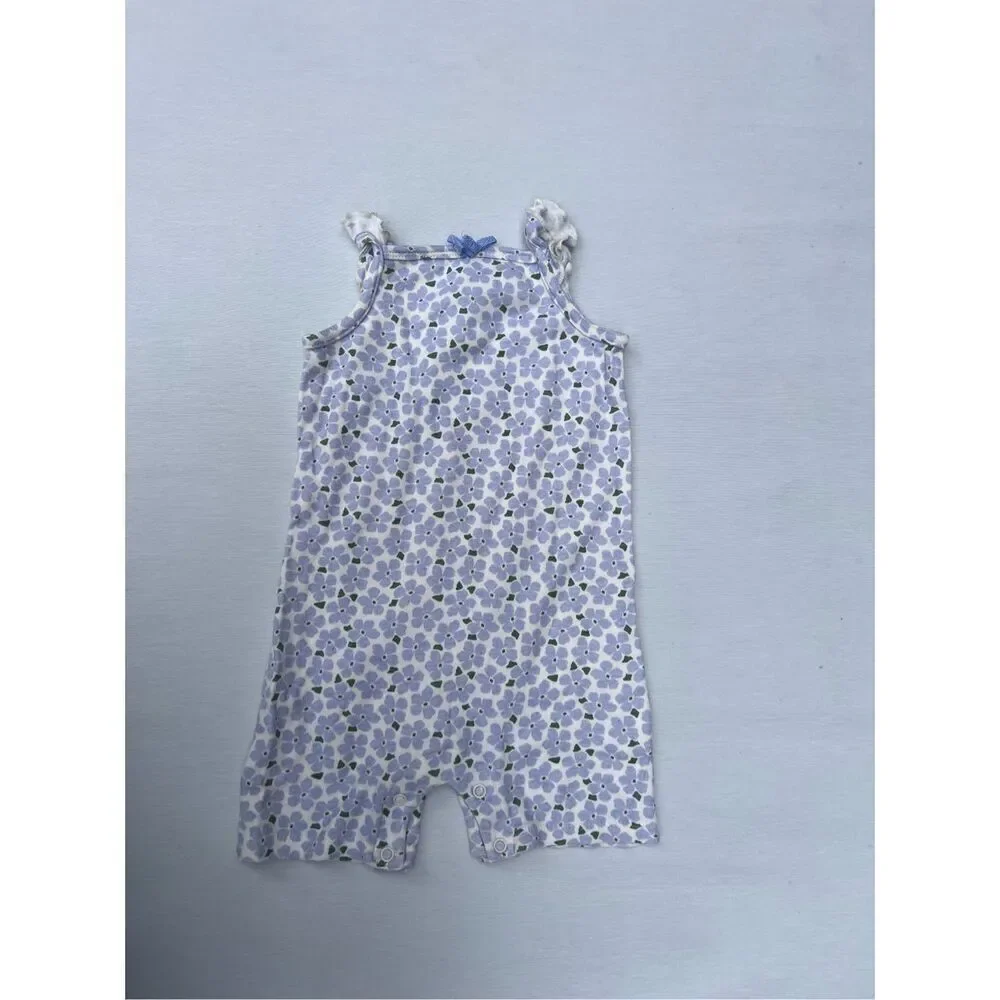 Touched by Nature Baby Girl Organic Cotton Romper size 9-12 months